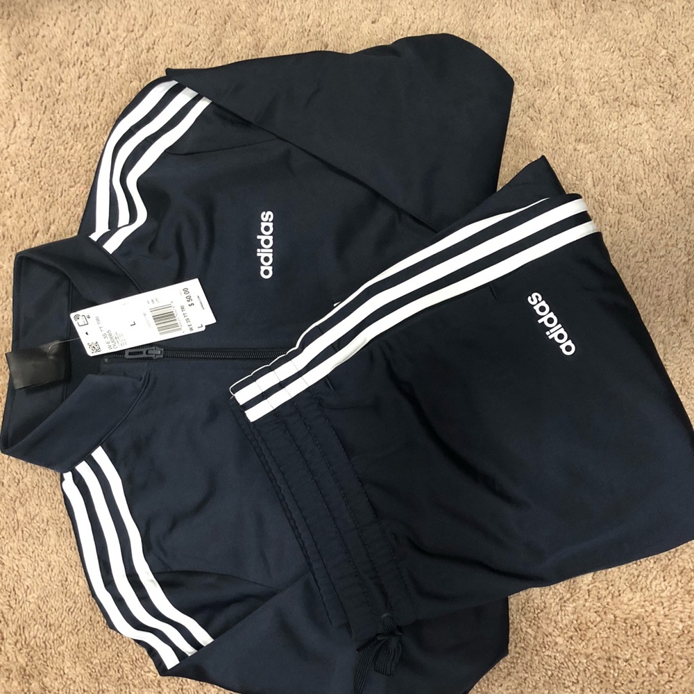 Navy Adidas Track Suit